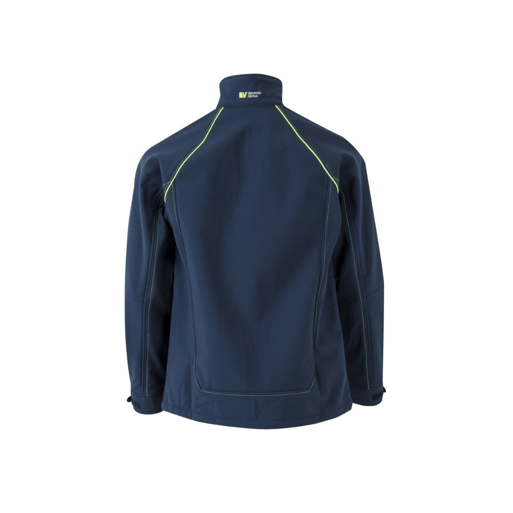 Casaco SoftShell com fecho central bicolor