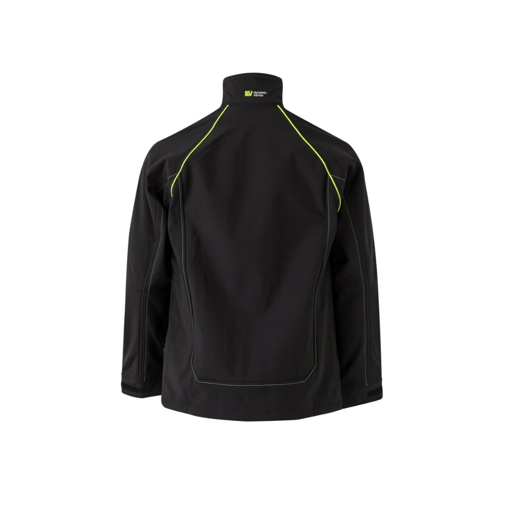 Casaco SoftShell com fecho central bicolor