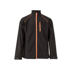 Casaco SoftShell com fecho central bicolor