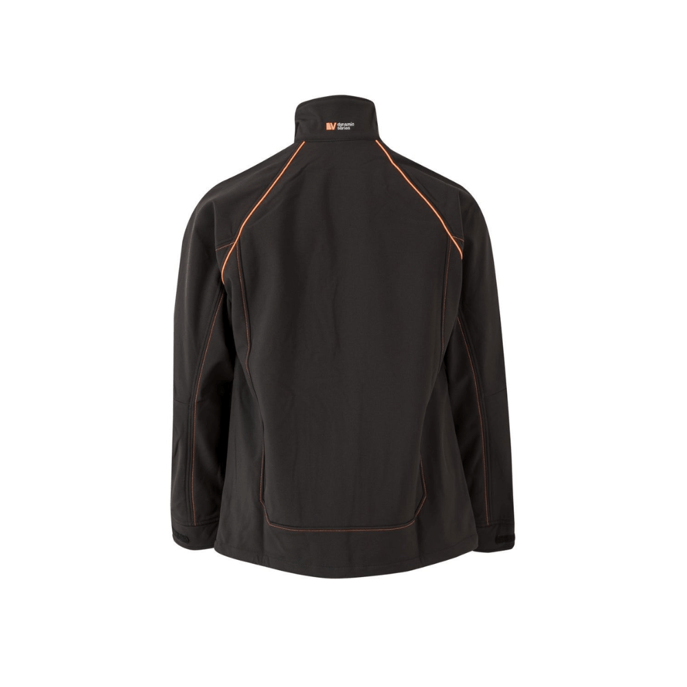 Casaco SoftShell com fecho central bicolor