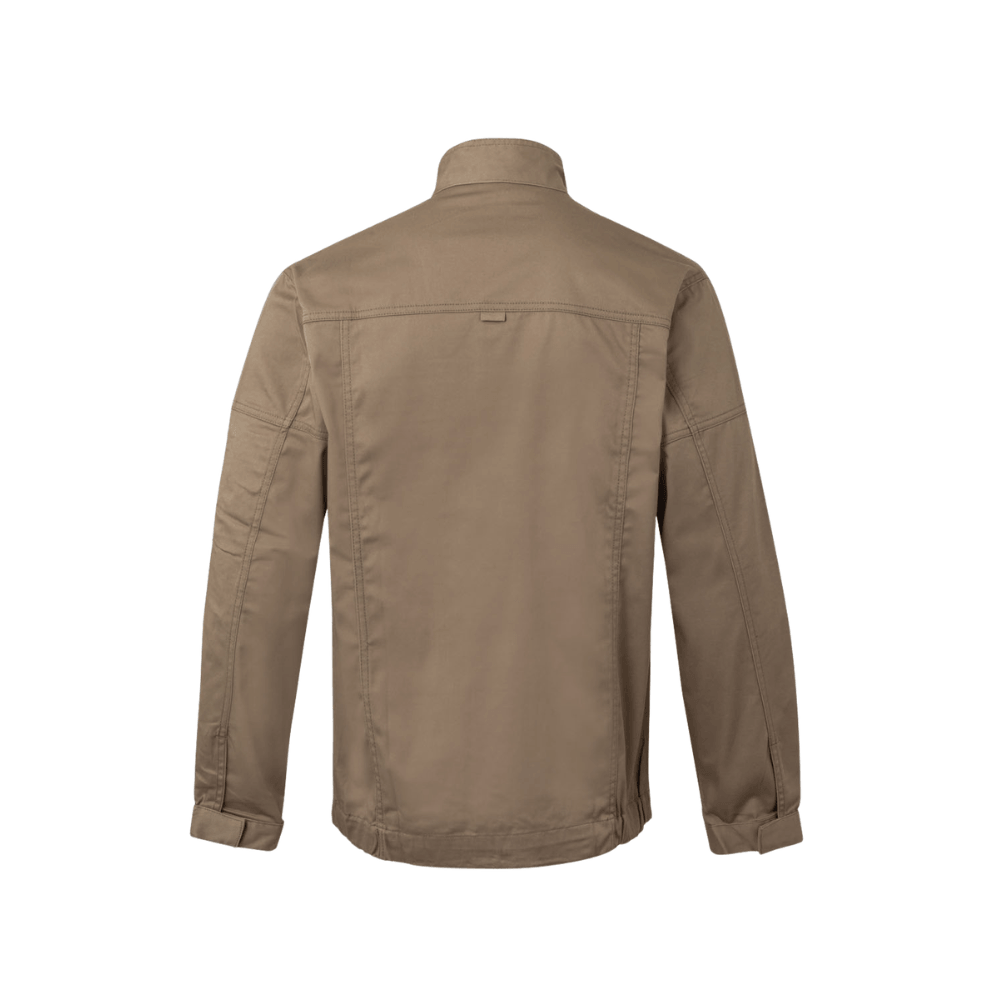 Casaco elástico com vários bolsos