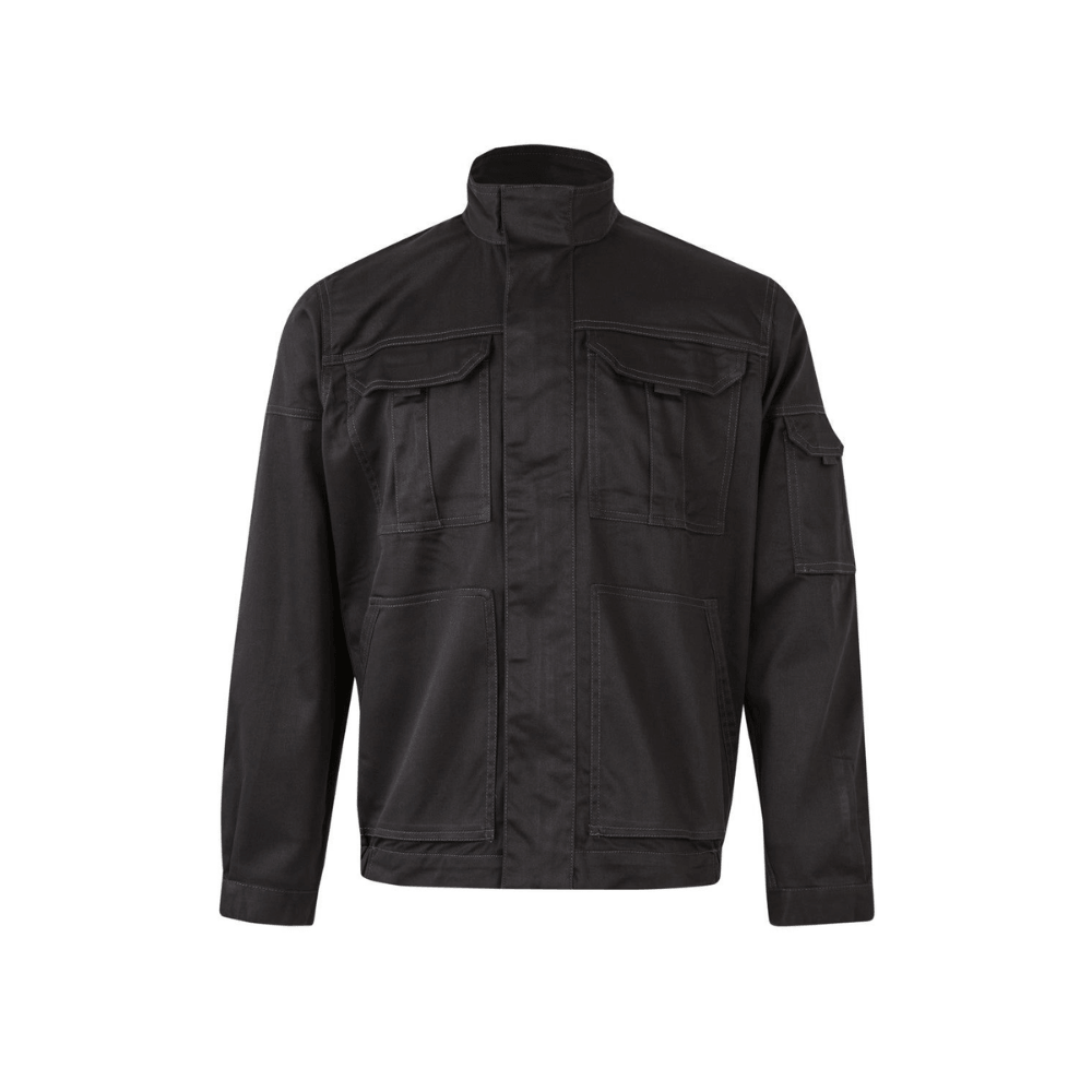 Casaco elástico com vários bolsos