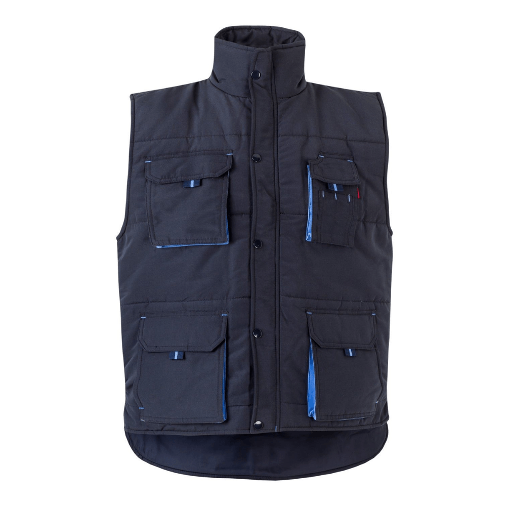 Colete acolchoado bicolor multibolsos Velilla 205902