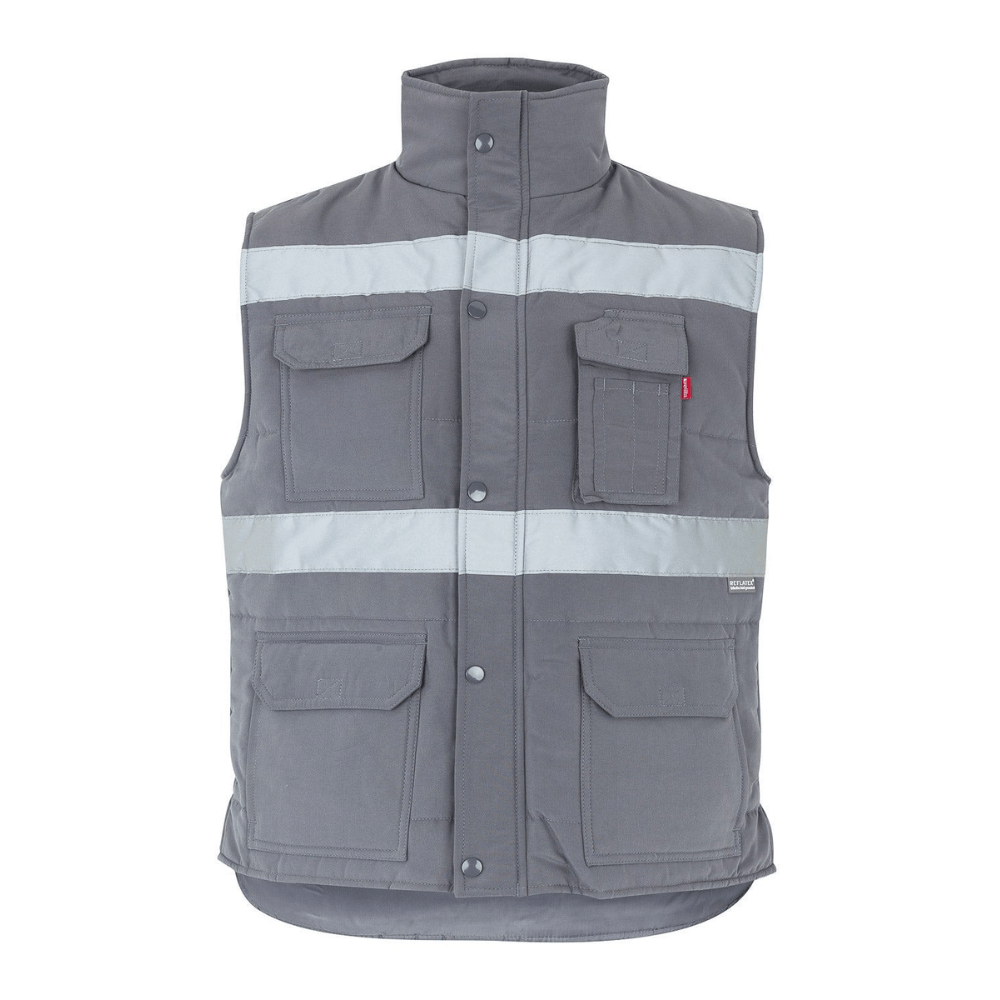 Colete multibolsos acolchoado com fitas Velilla 205904