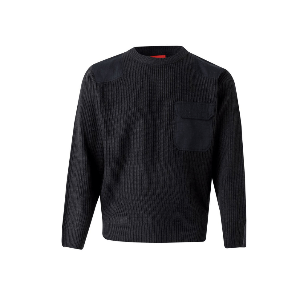 Jersey de punto grueso cuello redondo Velilla 100