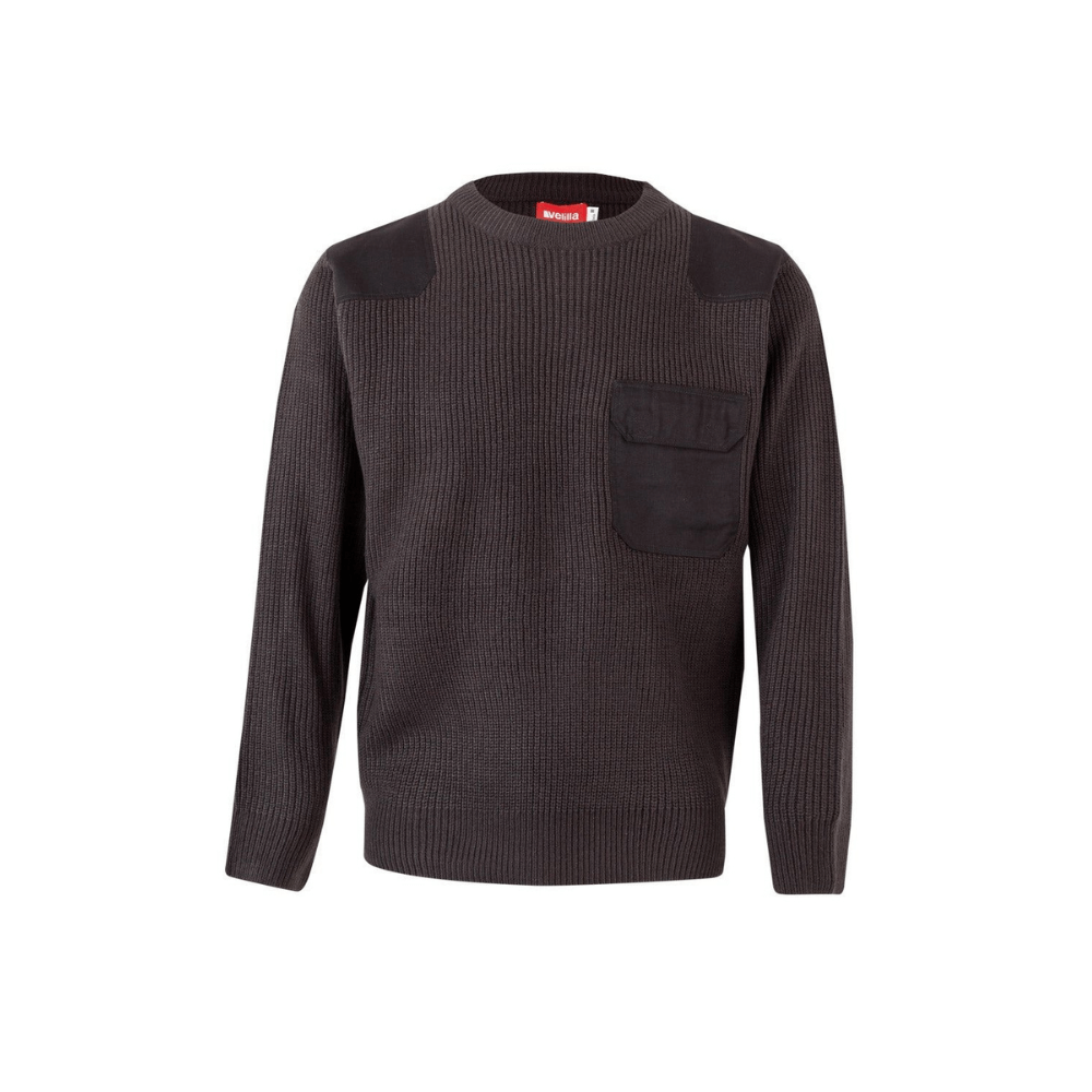 Jersey de punto grueso cuello redondo Velilla 100