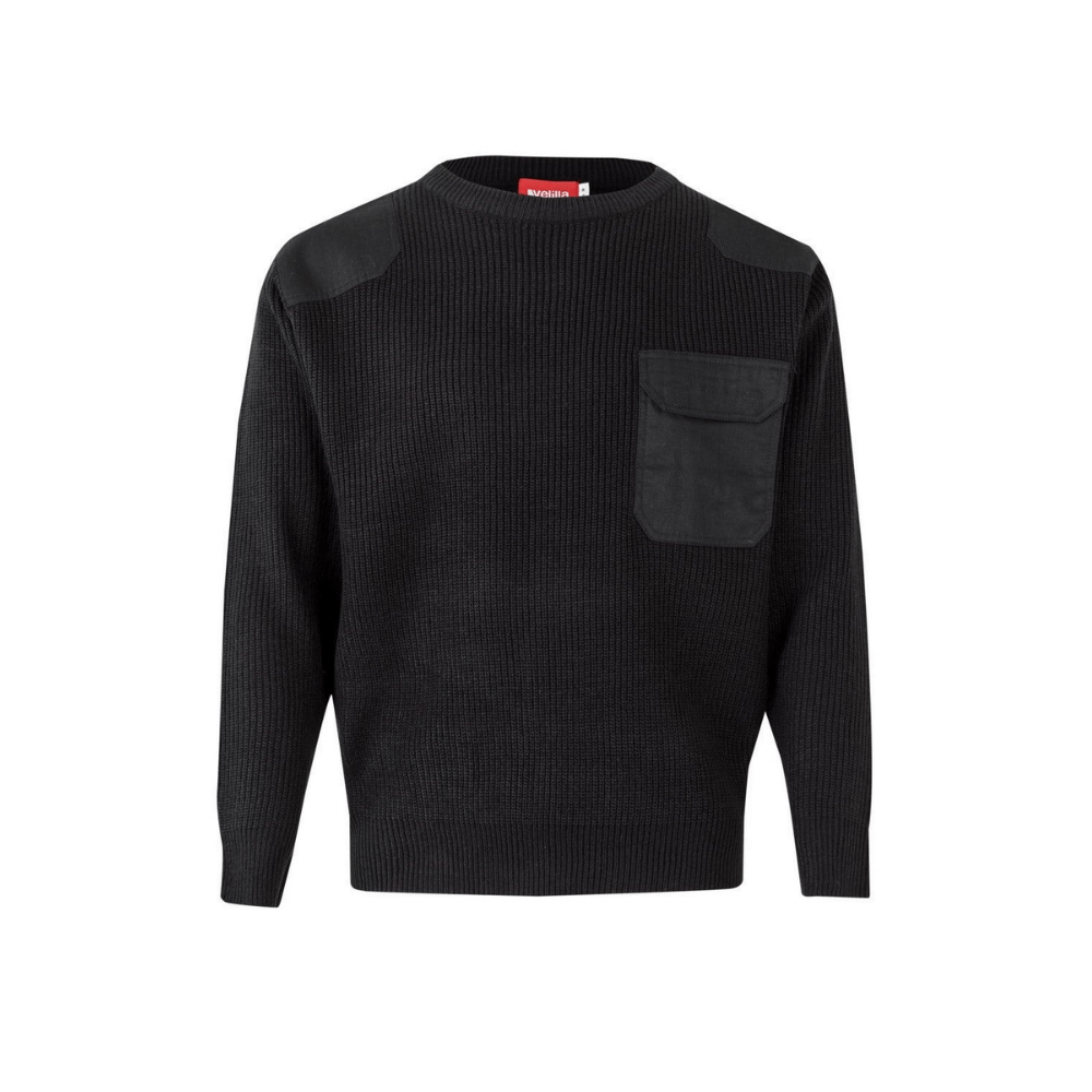 Jersey de punto grueso cuello redondo Velilla 100