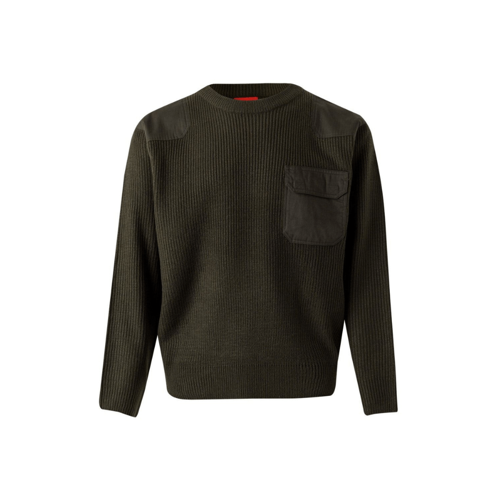 Jersey de punto grueso cuello redondo Velilla 100
