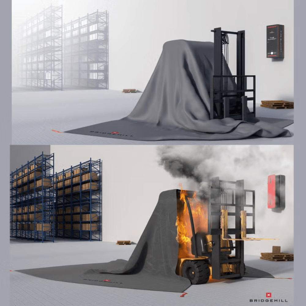 Manta ignífuga para carretillas elevadoras FORKLIFT