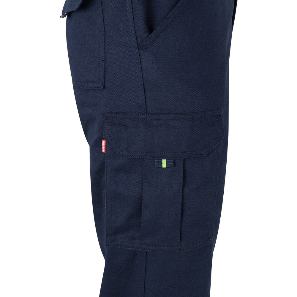 Calças 100% algodão bicolor multibolsos Velilla 303007