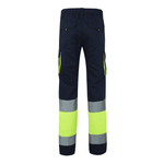 Calças 100% algodão bicolor multibolsos Velilla 303007