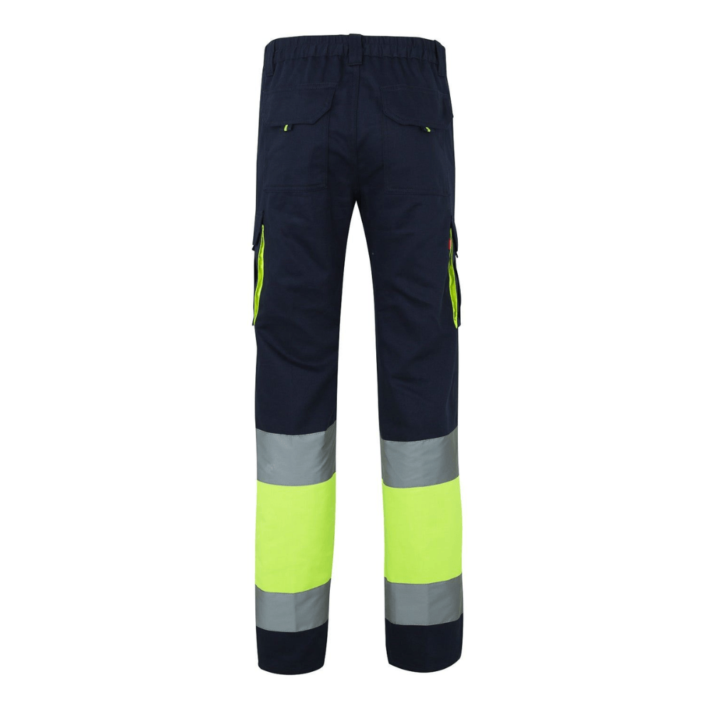 Calças 100% algodão bicolor multibolsos Velilla 303007