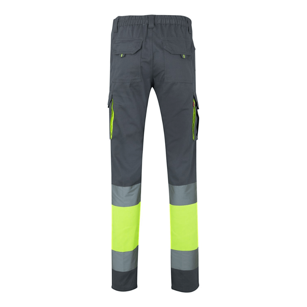 Calças 100% algodão bicolor multibolsos Velilla 303007
