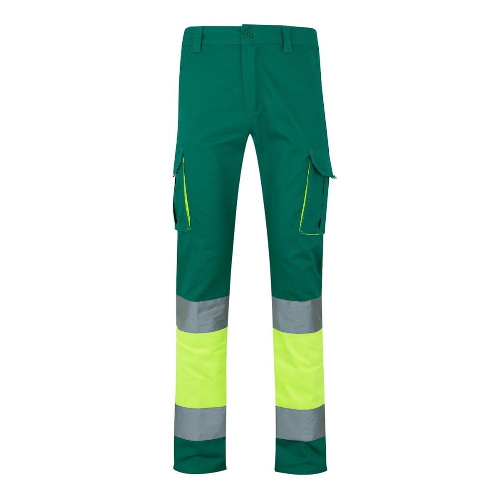 Calças 100% algodão bicolor multibolsos Velilla 303007