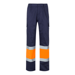 Calças bicolores forradas multibolsos Velilla 156