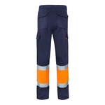 Calças bicolores forradas multibolsos Velilla 156