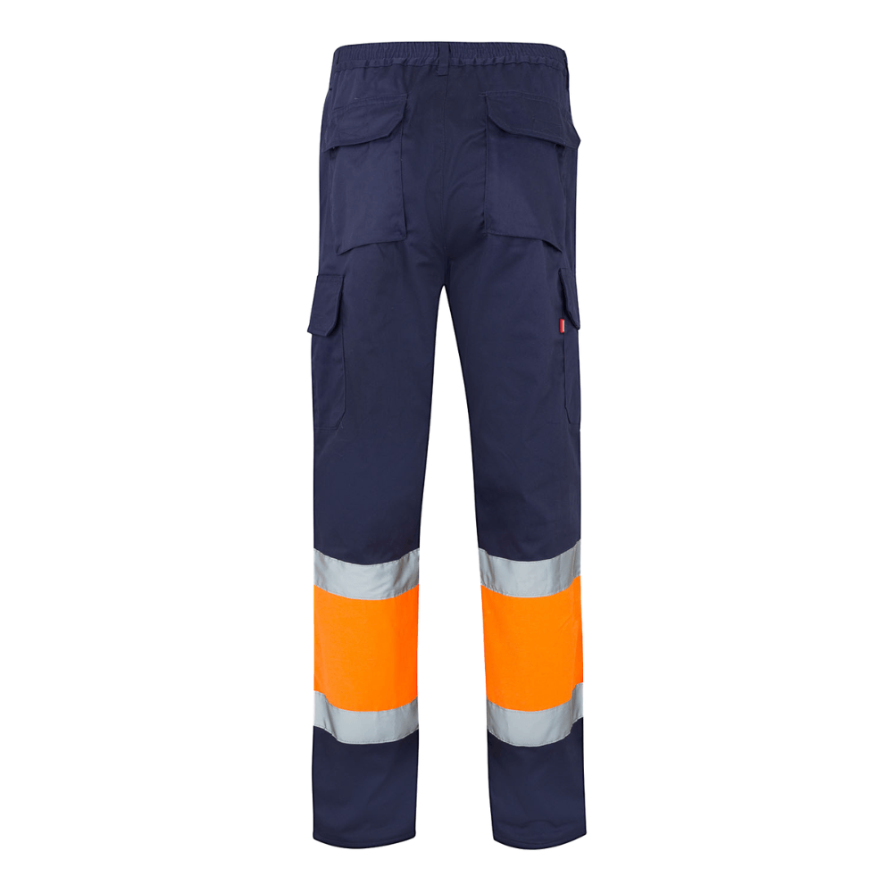 Calças bicolores forradas multibolsos Velilla 156