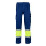 Calças bicolores forradas multibolsos Velilla 156
