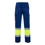 Calças bicolores forradas multibolsos Velilla 156
