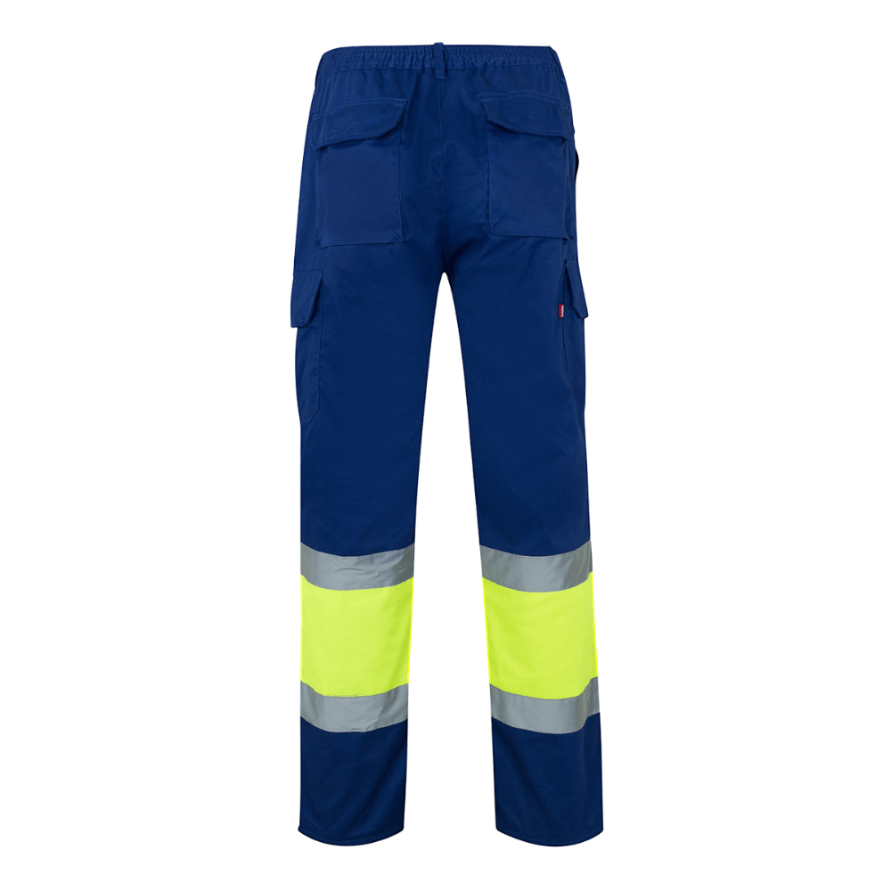 Calças bicolores forradas multibolsos Velilla 156