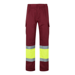 Calças bicolores forradas multibolsos Velilla 156