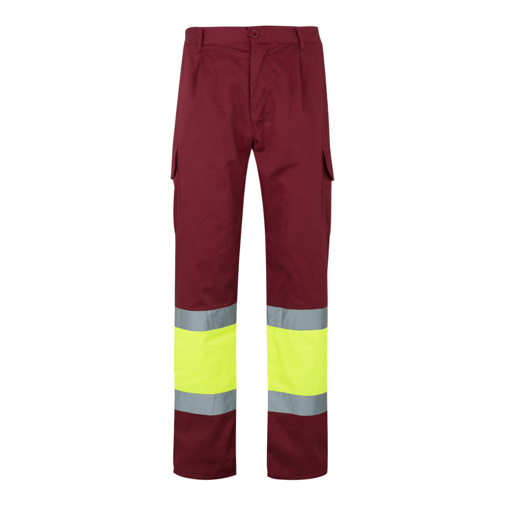 Calças bicolores forradas multibolsos Velilla 156