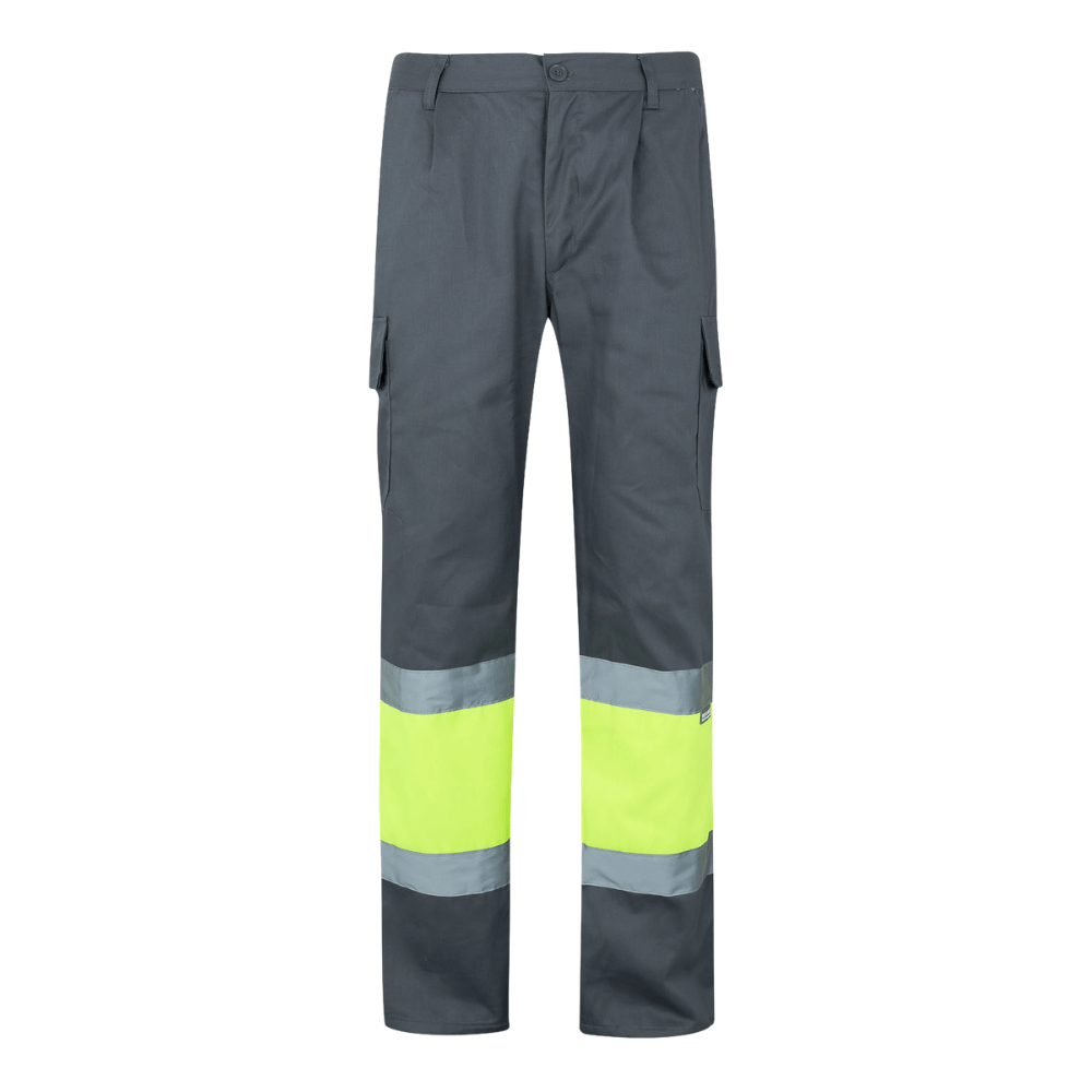 Calças bicolores forradas multibolsos Velilla 156