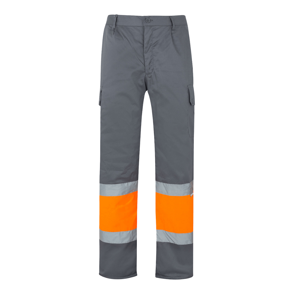 Calças bicolores forradas multibolsos Velilla 156