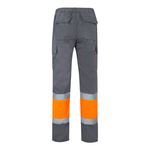 Calças bicolores forradas multibolsos Velilla 156