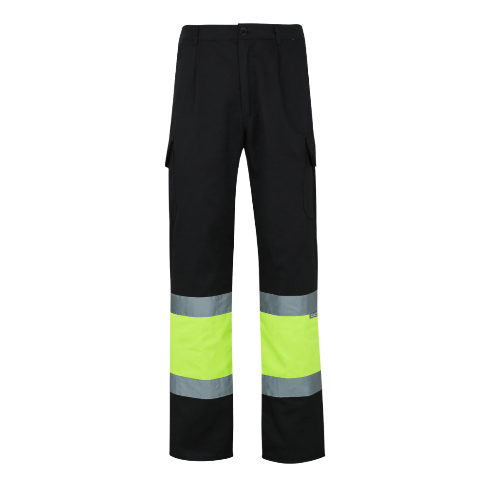 Calças bicolores forradas multibolsos Velilla 156
