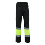Calças bicolores forradas multibolsos Velilla 156