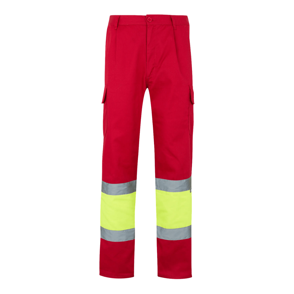 Calças bicolores forradas multibolsos Velilla 156