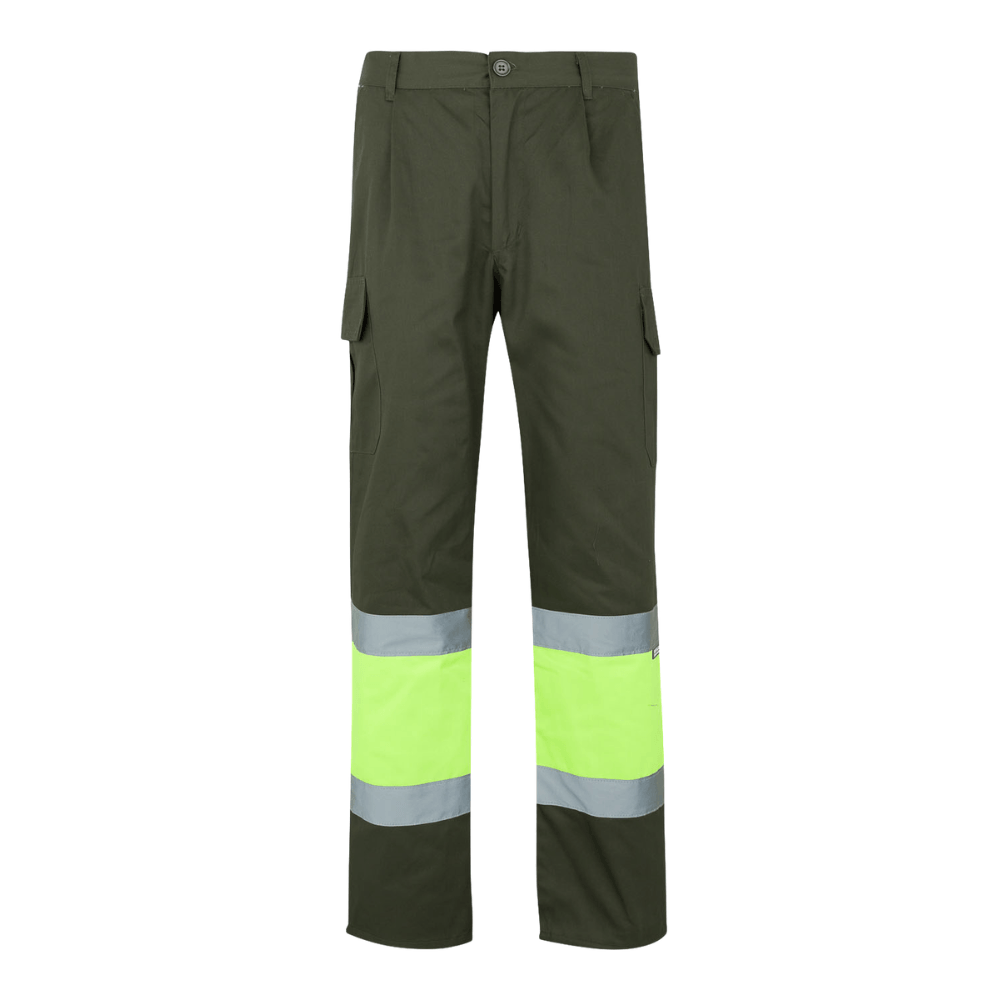 Calças bicolores forradas multibolsos Velilla 156