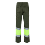 Calças bicolores forradas multibolsos Velilla 156