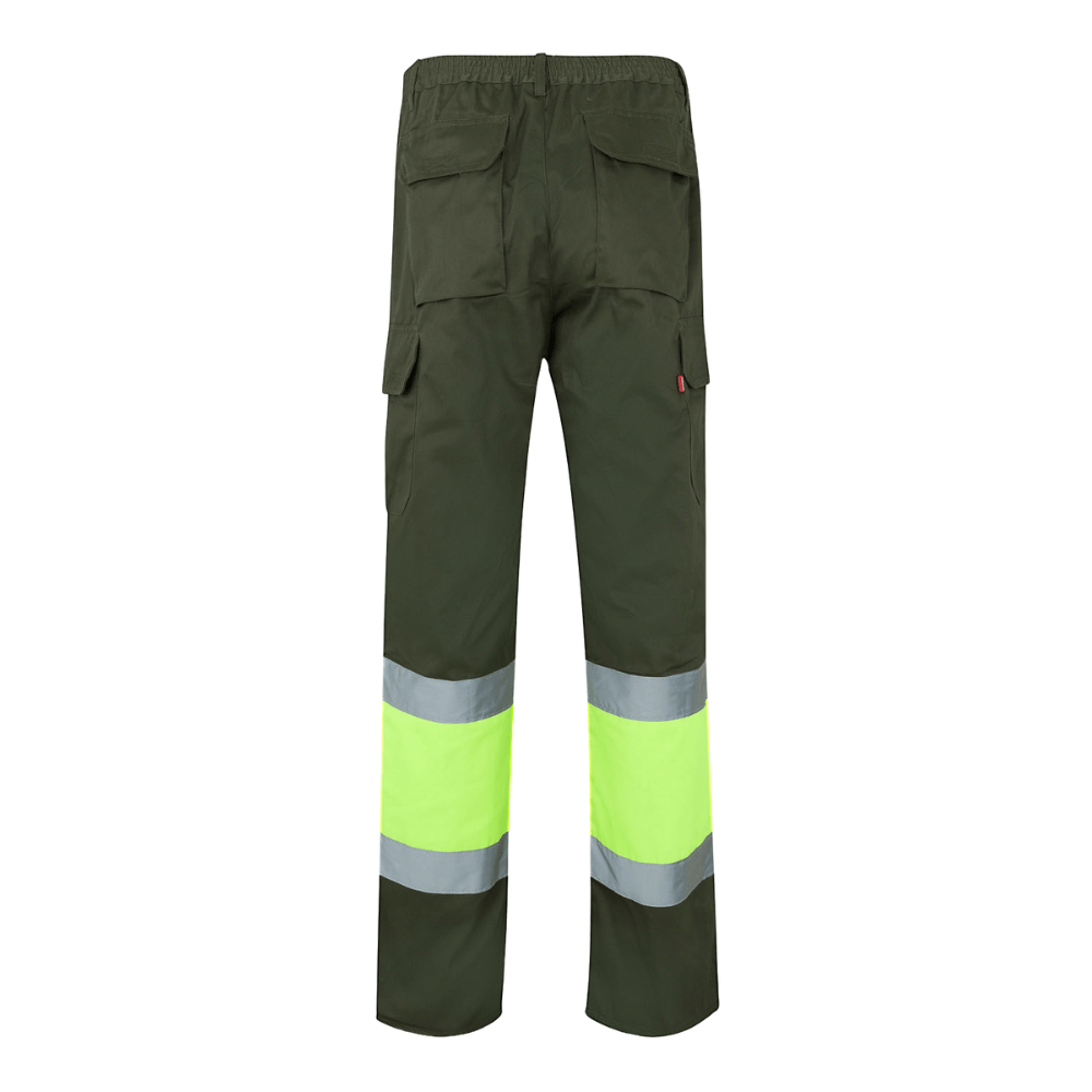 Calças bicolores forradas multibolsos Velilla 156
