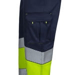 Pantalón stretch bicolor con cintas segmentadas Velilla 303008S