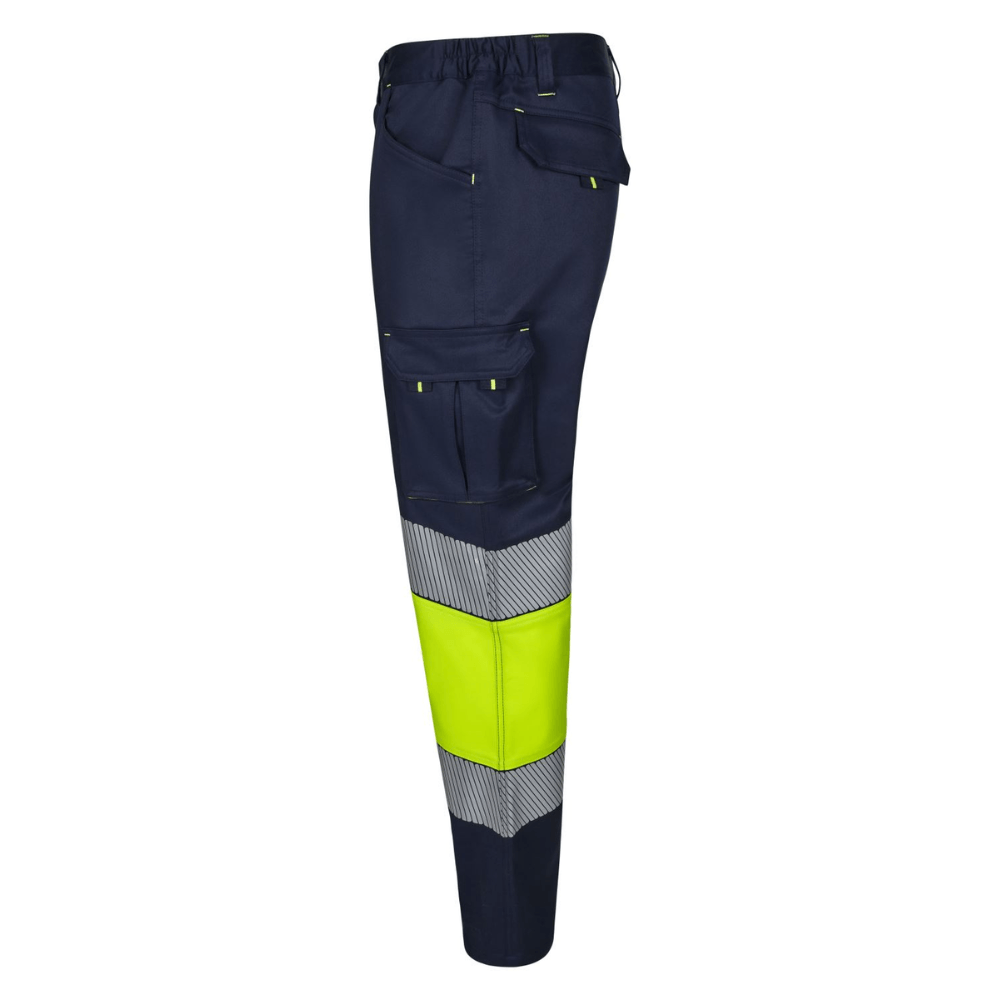 Pantalón stretch bicolor con cintas segmentadas Velilla 303008S