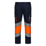 Pantalón stretch bicolor con cintas segmentadas Velilla 303008S