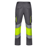 Pantalón stretch bicolor con cintas segmentadas Velilla 303008S