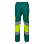 Pantalón stretch bicolor con cintas segmentadas Velilla 303008S