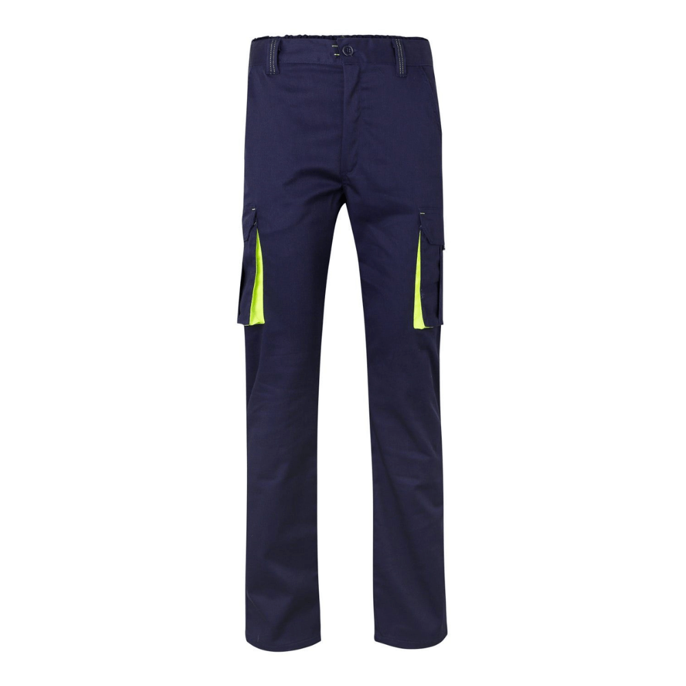 Pantalón stretch bicolor multibolsillos Velilla 103008S