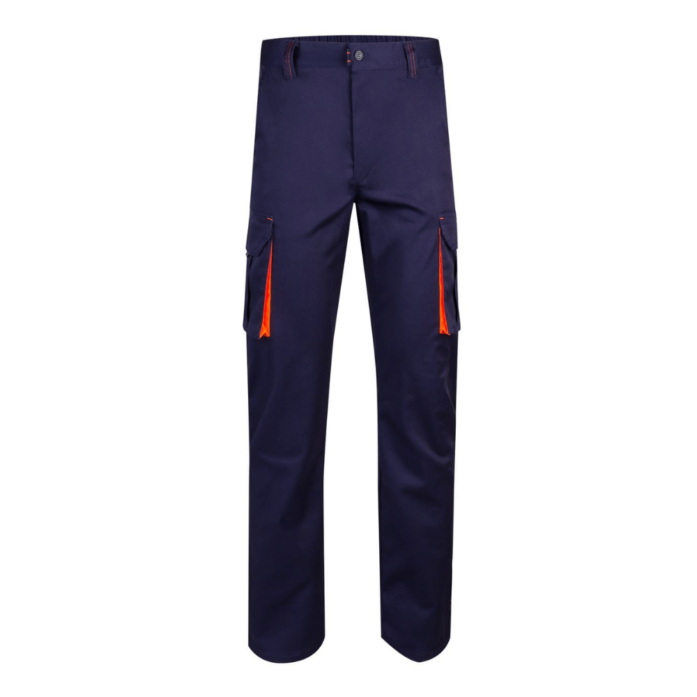 Pantalón stretch bicolor multibolsillos Velilla 103008S