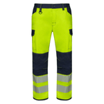 Calças elásticas de alta visibilidade com fita segmentada