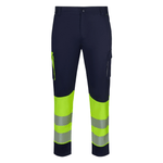 Pantalón stretch reciclado bicolor con cintas segmentadas Velilla 303032S