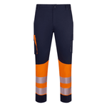 Pantalón stretch reciclado bicolor con cintas segmentadas Velilla 303032S