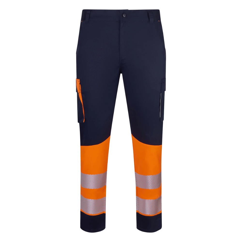 Pantalón stretch reciclado bicolor con cintas segmentadas Velilla 303032S