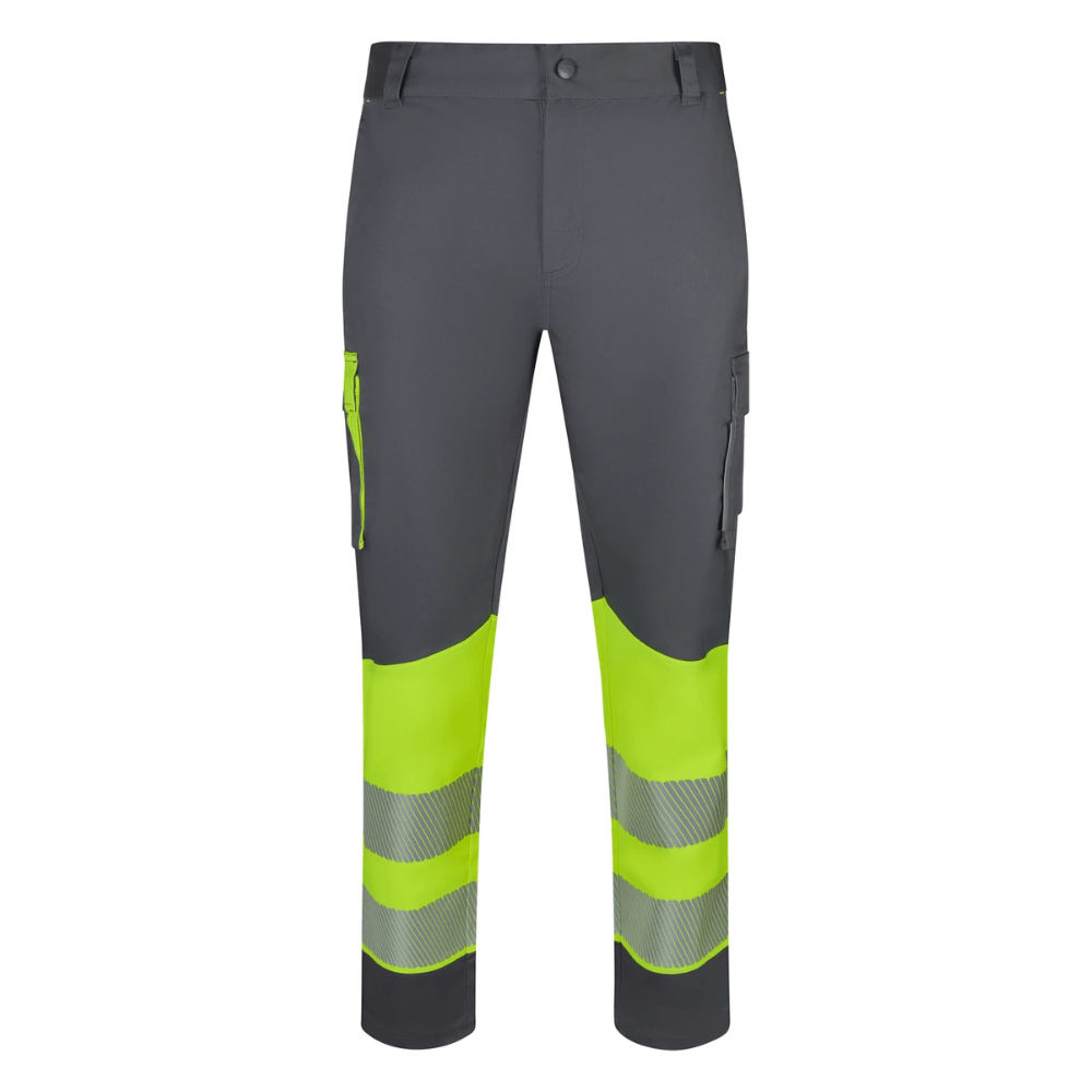 Pantalón stretch reciclado bicolor con cintas segmentadas Velilla 303032S
