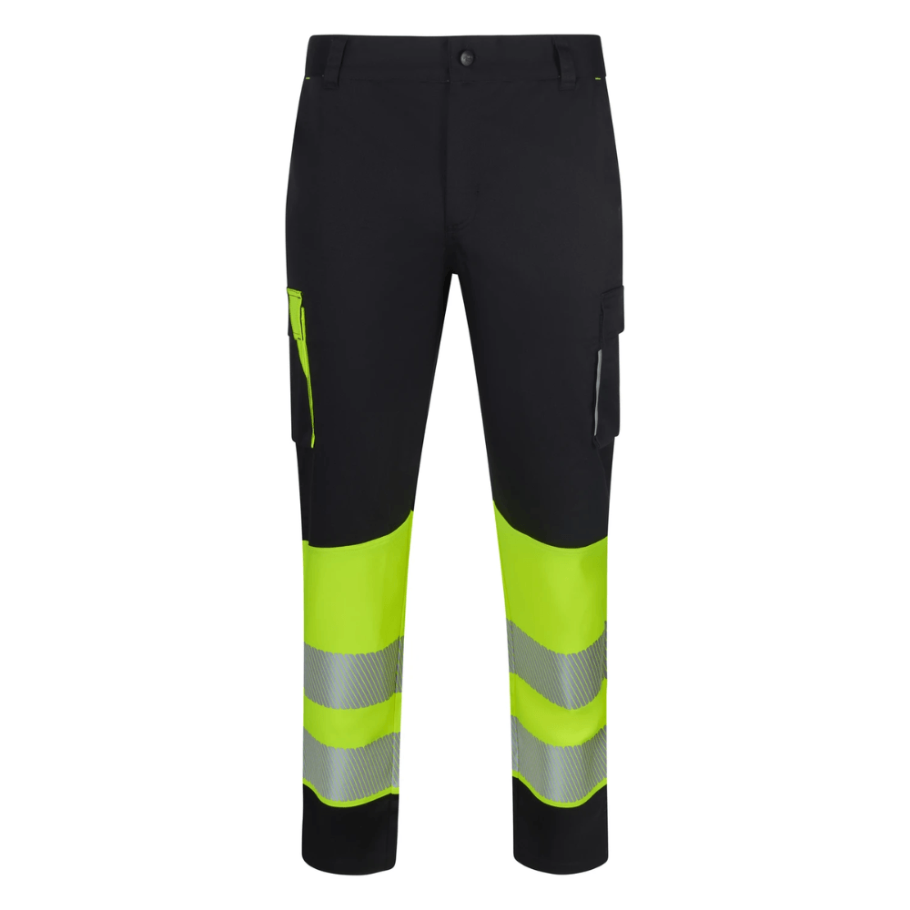 Pantalón stretch reciclado bicolor con cintas segmentadas Velilla 303032S