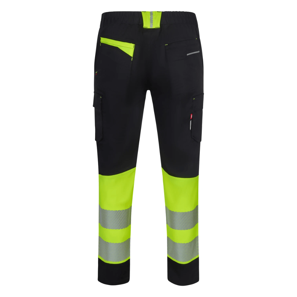 Pantalón stretch reciclado bicolor con cintas segmentadas Velilla 303032S