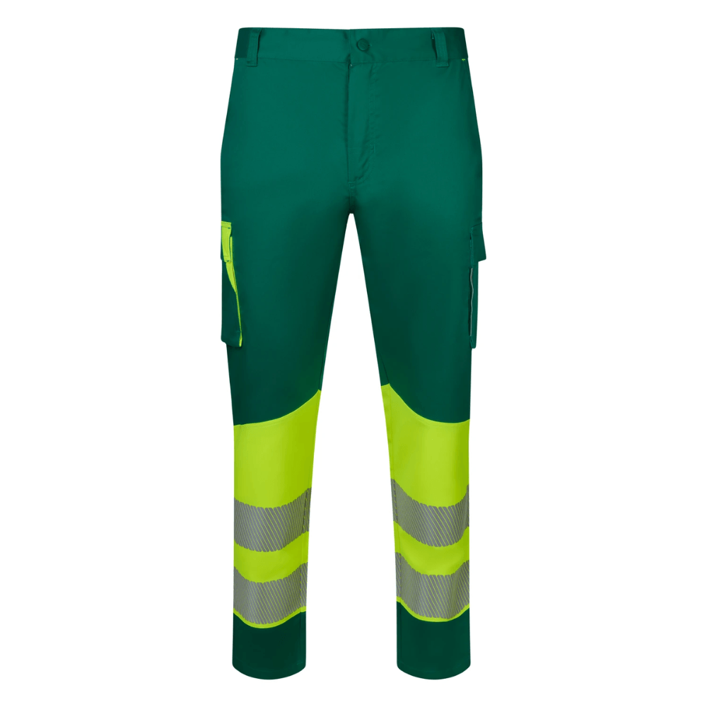 Pantalón stretch reciclado bicolor con cintas segmentadas Velilla 303032S